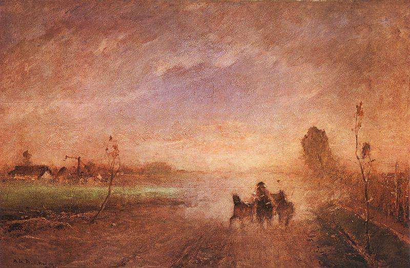 Mihaly Munkacsy Dusty Road I oil painting picture